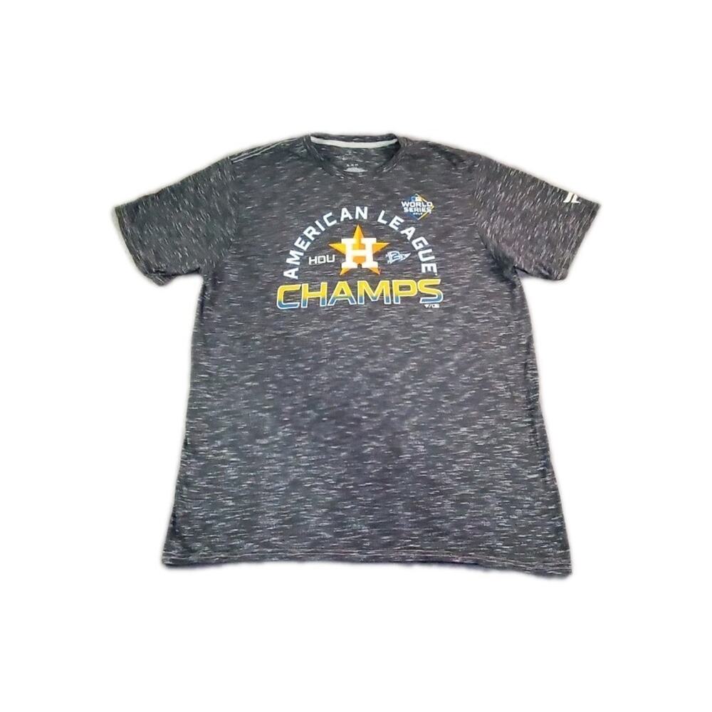 Fanatics Houston Astros 2019 Sz XL American League Champions T-shirt Gray C24